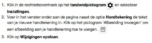 handtekening aanmaken in gmail