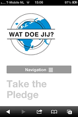 watdoejij.org mobiele homepage