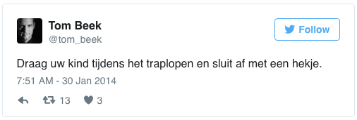 tweet Tom Beek