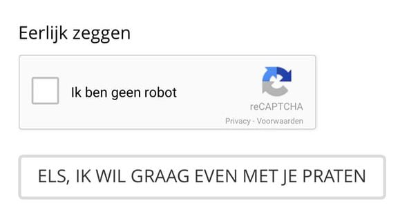 Els Brouwer gebruikt microcopy tegen captcha-irritatie