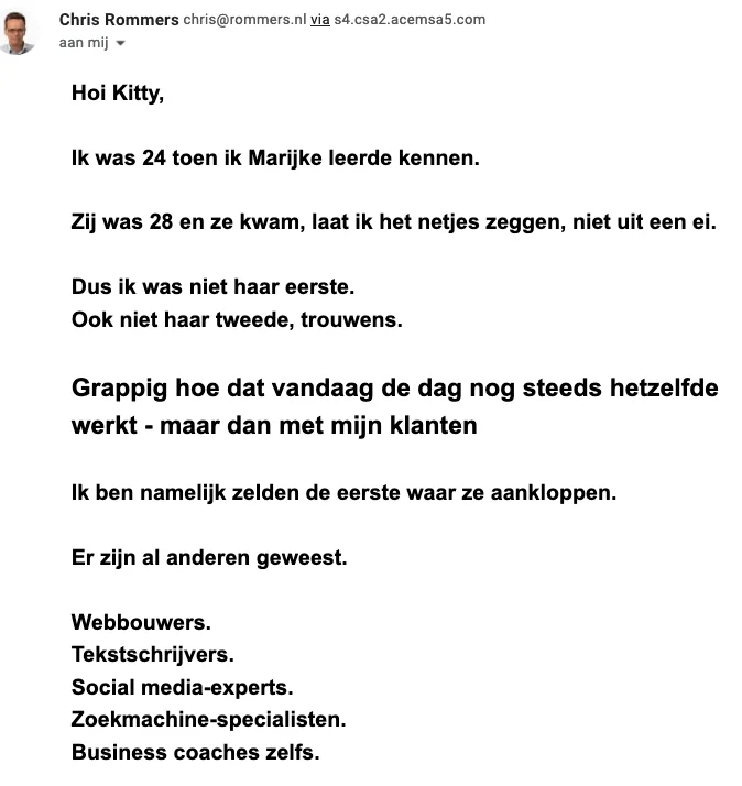 nieuwsbrief chris rommers
