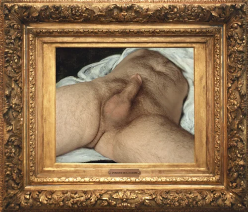 tegenhanger van lorigine du monde, Courbet