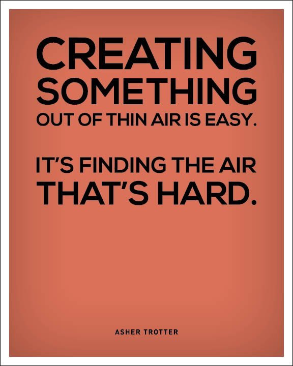 geen inspiratie