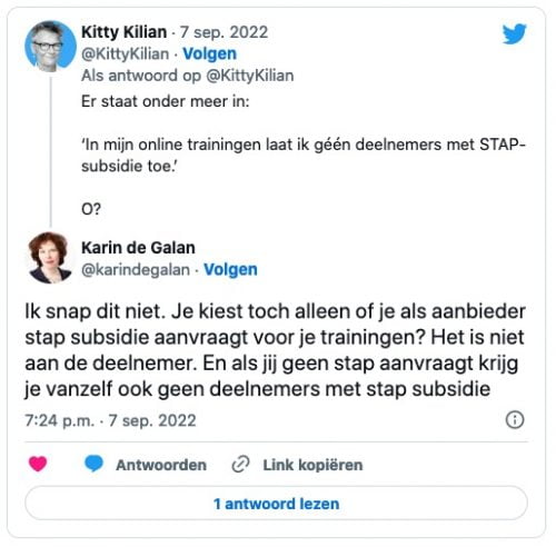 Karin de Galan over nieuwsbrief AartJan van Erkel