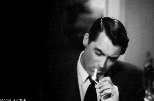 Cary Grant smoking
