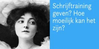schrijftraining geven hoe doe je dat?